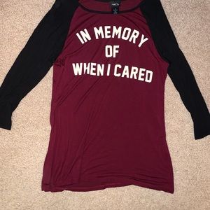 Maroon black long sleeve